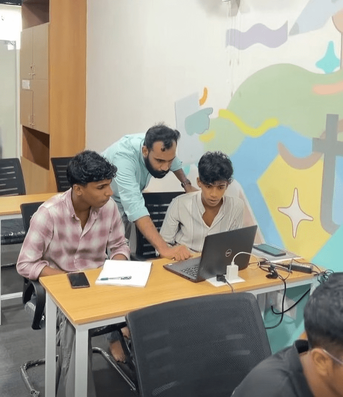 Digital marketing students gaining practical experience