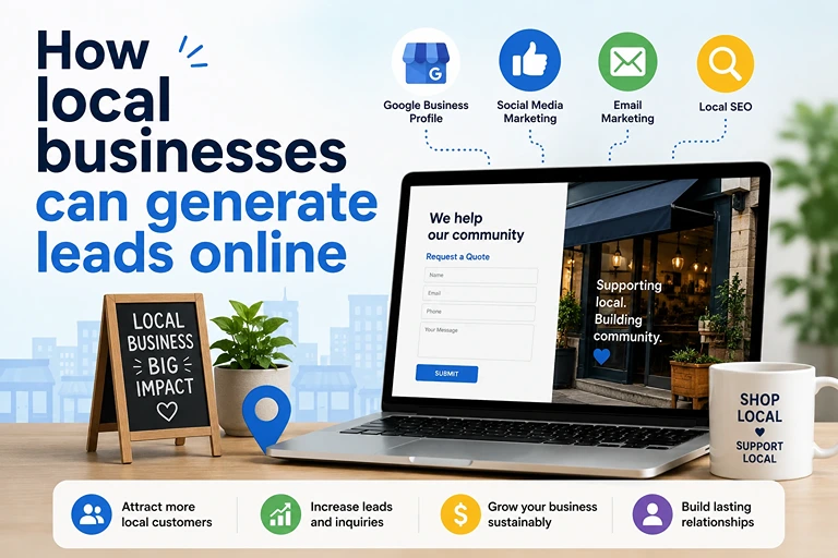 Local business lead generation through SEO and digital marketing.