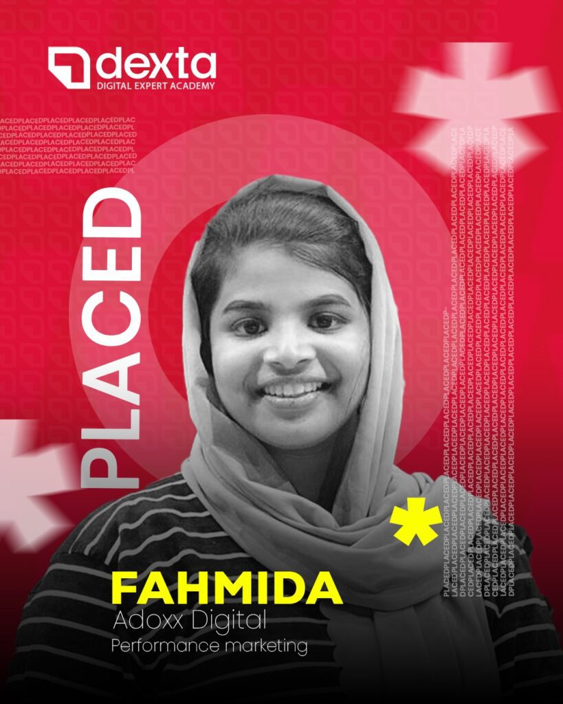 DEXTA Academy student receiving placement opportunity